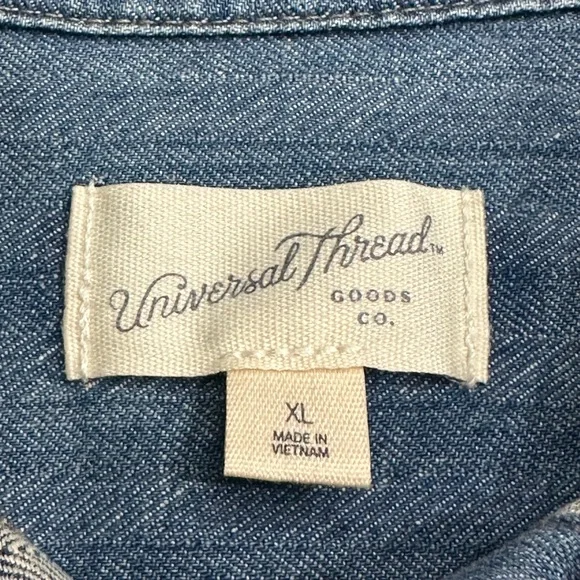 Universal Thread Denim Shirt Dress/Cardigan. Size:XL - Picture 5 of 12